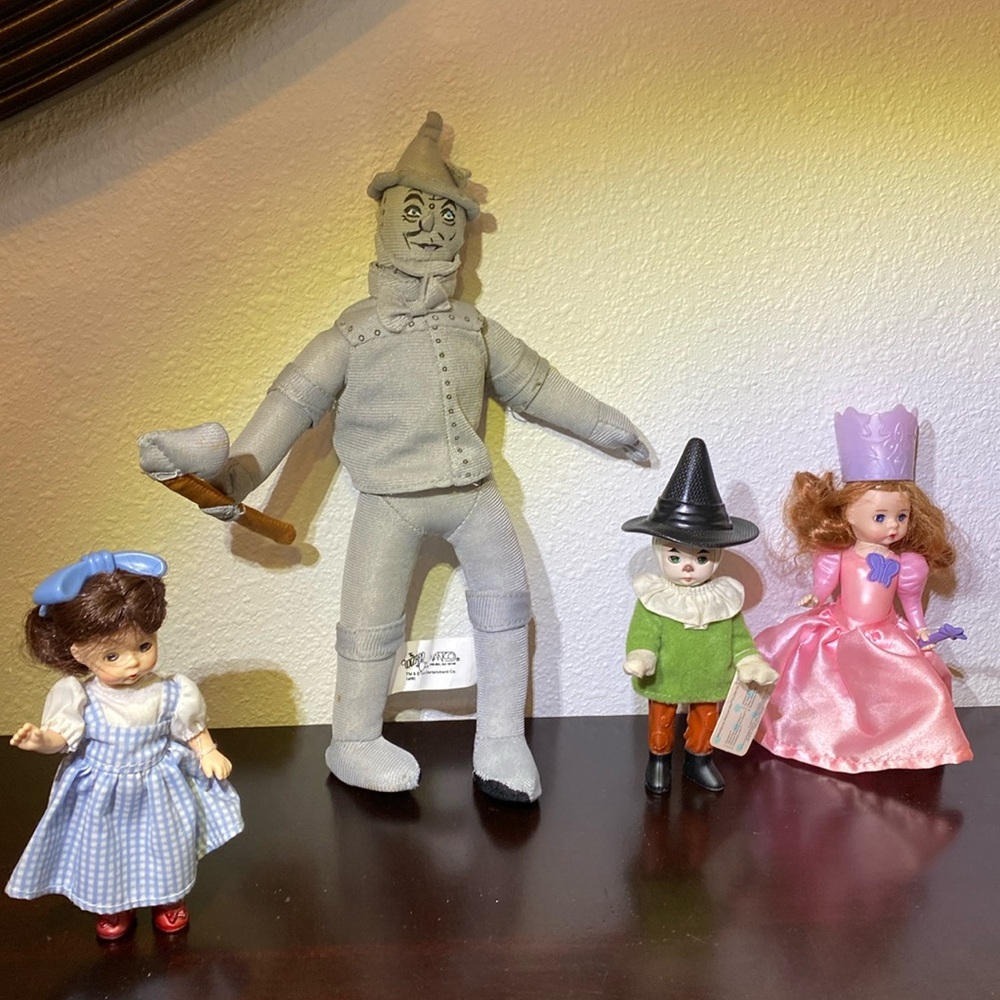 Vintage WIZARD of OZ 11" Tin Man Stuffed Doll made by NANCO  bonus dolls free 🧙
